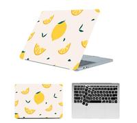 HLAAJJX Shell for MacBook Pro 13 inch M1 M2 Case (2020-2016 Release) A2338 A2289 A2251 A2159 A1989 A1708 A1706 with/without Touch Bar,Hard Case & Black Keyboard Cover,Yellow Lemon