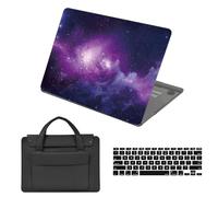 HLAAJJX Shockproof Case for MacBook Pro 13 inch 2012-2015 A1502 A1425 with Retina Display,Arts Plastic Hard Shell & 13-13.3 inch Laptop Sleeve & Keyboard Cover,Starry Sky