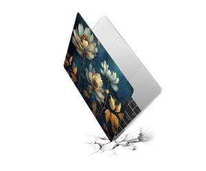 HLAAJJX Slim Laptop Cover for MacBook Air 11 Inch Case Model A1370 A1465,Soft Touch Plastic Hard Shell Case for Mac Air 11,Gold Flower