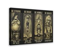 hlacr Anime Movie The Nightmare Before Christmas Jack Skellington Canvas Poster Bedroom Decor Landscape Office Room Decor Gift 12x18inch(30x45cm)