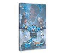 hlacr Fernando Alonso Famous Spanish F1 Driver Autograph Poster Canvas Poster Bedroom Decor Landscape Office Room Decor Gift 12x18inch(30x45cm)