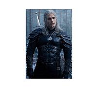 hlacr Henry Cavill The Witcher Retro Cool Wall Art Deco Poster Canvas Poster Bedroom Decor Landscape Office Room Decor Gift 16x24inch(40x60cm)