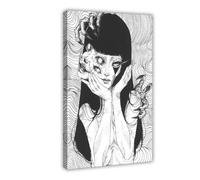 hlacr Horror Manga Junji Ito Tomie (4) Canvas Poster Bedroom Decor Landscape Office Room Decor Gift 12x18inch(30x45cm)