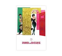 hlacr Irma La Douce Poster 1963 American Romantic Comedy Film Cover Dormitory Bedroom Wall Art Deco Poster Canvas Poster Bedroom Decor Landscape Office Room Decor Gift 24x36inch(60x90cm)