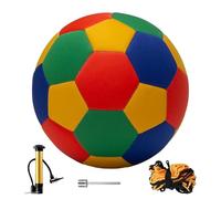 Hlagmix Indoor Silent Soccer Ball, 20cm Soft Foam Low Noise Quiet Training Ball, Apartment-Friendly Soft Touch Dribbling Practice, Safe for Walls Floors, for Children & Home Use