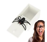 Hlagmix Jump Scare Spider Box - Fake Jump Spiders Halloween Tricky Toys | Practical Joke Device April Fool Hilarious Stuff Party Jokes for Friends Adults Family Girls Kids