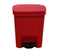 Hlagmix Step-On Trash Can - Kitchen Garbage Bin with Soft Close Lid | Waste Bin Odor Protection, Rectangular Trash Can Foot Pedal For Bathroom, Kitchen
