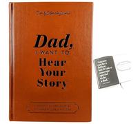 Hlayshing Dad I Want To Hear Your Story,A Father's Guided Notebook To Record His Life Story,Dad Journal Book For Recording Life,Birthday Gifts For Dad, Leather Wrapped Hardback