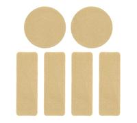 HLBEST 6Pcs Adhesive Sports Shoes Repair Stickers Foot Care Pad Square Round Shoe Hole Prevention Repair Patches Enduring Square Round Shoe Hole Prevention Patches