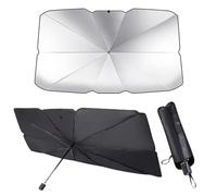 HLBLLRUXT For Suzuki Swift/Sport AZ/Hybrid 2017-2024 2025 Car Windscreen Sunshade Umbrella, Foldable UV Protection Windshield Parasol, 10 Ribs Heat Insulating Sun Visor,150x85cm
