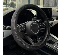 HLBLLRUXT Steering Wheel Cover for Hyundai SantaFe Veracruz Matrix Azera Equus,Car Steering Wheel Protector Anti-Slip Breathable Embossed Design Elastic Grip Wheel Wrap,A