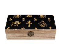 HLBSDM Ancient Egyptian Wooden Storage Box