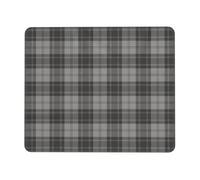 HLBSDM Douglas Grey Tartain Plaid Black Gray Soft and Beautiful Rubber Lock Edge Mouse Pad 7.9 X 9.5 in