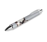 HLBSDM Fashion Office Ball Pen Unisex 0.5mm Fine Point Black Ink Smooth Writing Pen Siberian Husky Puppies Dogs Husky 1PC