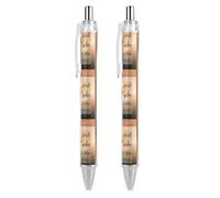 HLBSDM Healing Scriptures Bible Faith God Verses Retractable Ballpoint Pen 0.5mm Fine Point, Durable PC Click Pen with Clip for Daily Use