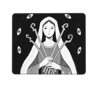 HLBSDM Lady Darkness Gaming Mouse Pad Non-Slip Rubber Base Square Mouse Mat for Office Computer Mousepad 7 X 8.6 in