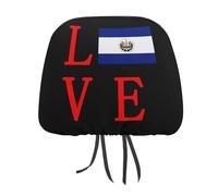 HLBSDM Love Flag Personalized Car Headrest Covers Soft Automotive Seat Cover Accessories Interior Decorations 1 PCS