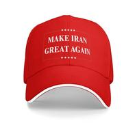 HLBSDM Make Iran Great Again Hats Baseball Cap Red