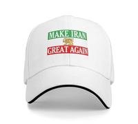 HLBSDM Miga King Reza-Pahlavi Hat Make Iran Great Again Hat Trucker Cap for Men Women Red
