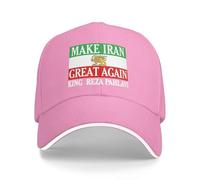 HLBSDM Miga King Reza-Pahlavi Hat Make Iran Great Again Hat Trucker Cap for Men Women Red