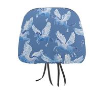 HLBSDM Pegasus Flying Horse Car Seat Headrest Cover Cute Head Rest Protector Funny Accessories Universal