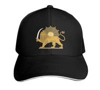 HLBSDM Persian Flag Iranian Lion Sun and Crown Iran Persia Hat Cap Men Women Baseball Caps Adjustable Dad Hat Summer Sun Hats Black