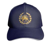 HLBSDM Persian Flag Iranian Lion Sun and Crown Iran Persia Hat Unisex Baseball Caps Adjustable Dad Hat Summer Sun Hats for Men Women Navy Blue