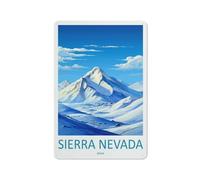 HLBSDM Sierra Nevada National Park Metal Tin Sign Travel Poster Print Iron Painting Chic Art Wall Decoration Style8x12inch(20x30cm)