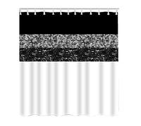 HLBSDM Silver Black Sequins Shower Curtain Shiny Pailette Bathroom Curtains, Machine Washable, Water-Repellent, 72 by 72 Inches Grey Spangles