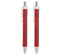 HLBSDM Triangular Mosaic in Shades of Red with Low Poly Effect Geometric And Abstract Retractable Ballpoint Pen 0.5mm Fine Point, Durable PC Click Pen with Clip for Daily Use