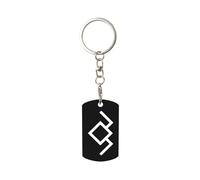 HLBSDM Twin Peaks Owl Cave Symbol Rectangular aluminum keychain