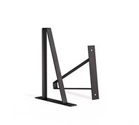 [HLC] 2 x Suspense Shelf Brackets - Fits 10" Shelf - Modern, Industrial, Heavy Duty [260x25mm,Black]