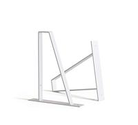 [HLC] 2 x Suspense Shelf Brackets - Fits Scaffold Board Shelf - Modern, Industrial, Heavy Duty [Scaffold/225x38mm,White]