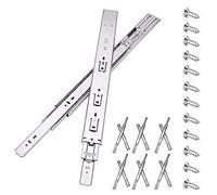 HLC 350mm Soft Close Drawer Runners 6 Pairs Cabinet Drawer Slides Heavy Duty 45kg Load Capacity Full Extension Ball Bearing Self Close Slides for Kitchen Cabinet,Bedstand Drawers,Side Mount(12 Pcaks