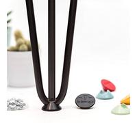 [HLC] 4 x Hairpin Leg Protector Feet - Fits 10mm and 12mm Hairpin Legs - Protects delicate floors [Duck Egg]
