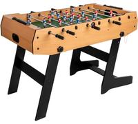 HLC 4FT Table Football Folding Football Table,Foosball Soccer Game Indoor Recreational Games for Kids, Family