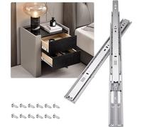 HLC 600mm Soft Close Drawer Runners Cabinet Drawer Slides Heavy Duty 45kg Load Capacity Full Extension Ball Bearing Self Close Slides for Kitchen Cabinet,Bedstand Drawers,Side Mount(1 Pairs，2 Pcaks