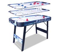 HLC Air Hockey Table Foldable 4FT/4.5FT Powered Electronic Hockey Game Table with Shuffleboard,Bowling Indoor with All Accessories for Adults and Kids