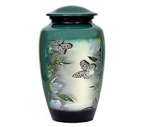 HLC Butterfly Adult Cremation Urn - Handcrafted Ashes Urn (200 lbs, 10.5 x 6 “)