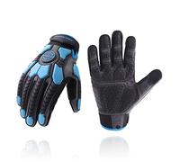 HLDD HANDLANDY Anti Vibration Work Gloves - Touchscreen Heavy Duty Safety Gloves with TPR Impact Protection & SBR Padding for Mechanic, Power Tools, Construction, Demolition, and Landscaping