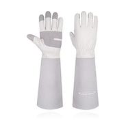 HLDD HANDLANDY Rose Pruning Gloves for Women & Men, Long Thorn Proof Leather Gardening Gloves with Forearm Protection, Garden Work Gauntlet