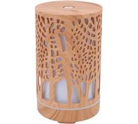 HLDMUXBF Essential Oil Diffuser Humidifier, Aroma Humidifier Wood Grain 7 LED Color Light Waterless Power Off Remote Control for Living Room for Office Humidifier