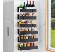 Hleelomi 6 Pack Magnetic Spice Rack Organizer Storage for Refrigerator and Oven, Fridge Organizers and Shelf