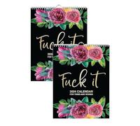 Hlennotor 2024 Wall Calendar for Tired-Ass Women,Funny 2024 Calendar Monthly Calendar with Hook, Gag Gift for Women Easy Install Easy to Use