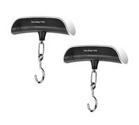 Hlennotor 2pcs Hook Said Mini Electronic Scales Portable Household Scales Spring Luggage Scales Maximum Weighing 50KG