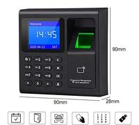 Hlennotor Biometric RFID Access Control System RFID Keypad USB Fingerprint System Electronic Time Clock Attendance Machine