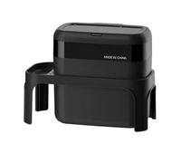 Hlennotor Car Trash Can Spill Proof Plastic Car Garbage Can - Basket Bin Organizer 7L Dedicated Rear Storage Car Trash Cans-B Easy Install Easy to Use