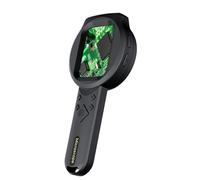 Hlennotor Digital Microscope Coin Microscope 100X Light (White & UV) 2-Inch Screen Magnifying Glass RIEVBCAU