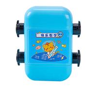 Hlennotor Multiplication Addition and Subtraction Division Teaching Stamp About 76x64x32mm As Shown for Kids Roller Digital Teaching Stamp