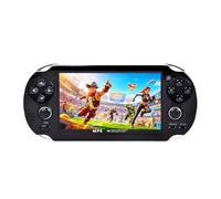 HLF 4.3 inch Retro Handheld Video Game Console Build 2200 Games for Multiple Emulators Dual Joystick Ergonomics Appearanc Support Instant Save/Load Portable Console Game Player MP3/4 Gifts(Black)